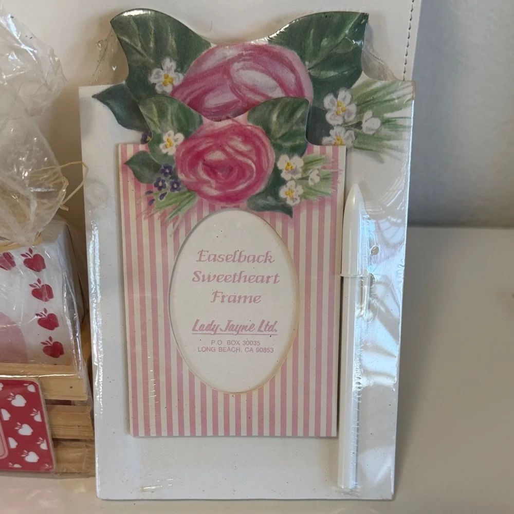 Floral Notepad Set with Pink and Green Accents